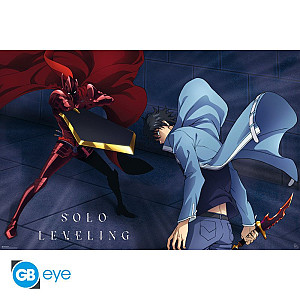 Solo Leveling Plakát Maxi - Jinwoo vs Igris 91,5 x 61 cm