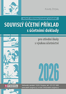 Souvislý účetní příklad s účetními doklady 2026