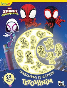 Spidey - Omalovánky se svítícím tetováním