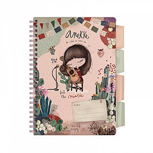 Spirálový sešit A5 s pořadačem - Anekke