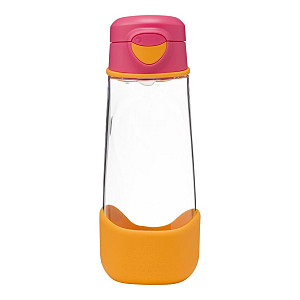 Sport láhev na pití 600 ml- růžová/oranžová