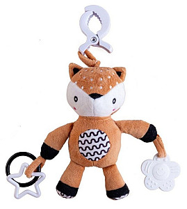 Srneček chrastítko plyš - závěs na postýlku/kočárek