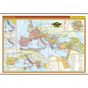 Starověký Řím - školní nástěnná mapa/136 x 96 cm