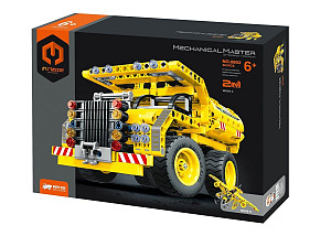 Stavebnice 2v1 stavební auto/letadlo 361 dílků