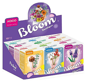 Stavebnice mini Malý pugét mix druhů 12 ks v boxu
