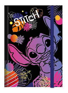 Stitch desky na sešity A4 vzor 1 black