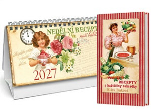 Stolní kalendář nedělní menu 2027 + Recepty z babiččiny zahrádky
