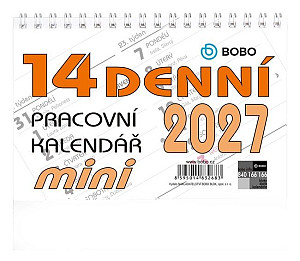 Stolní pracovní kalendář 2027 MINI 14denní
