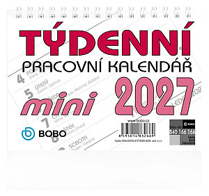 Stolní pracovní kalendář 2027 MINI