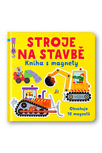 Stroje na stavbě Kniha s magnety