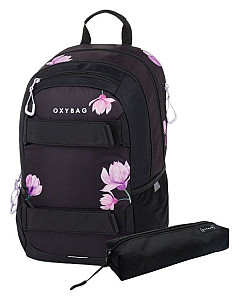 Studentský batoh + etue OXY SPORT Flowers