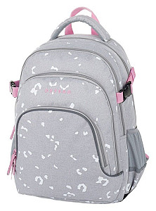 Studentský batoh OXY SCOOLER Grey Geometric