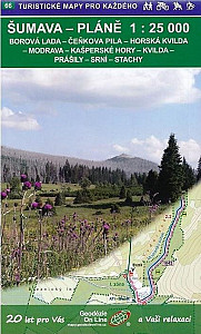 Šumava Pláně 1:25 000 / 66 Turistické mapy pro každého