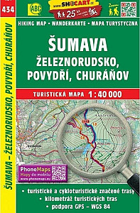 SC 434 Šumava - Železnorudsko, Povydří 1:40 000