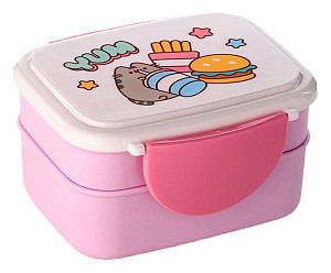 Svačinový box s příborem Bento box Pusheen Core