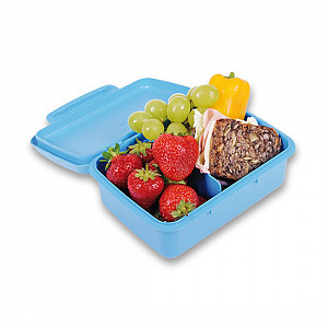 Svačinový box Zdravá sváča modrý