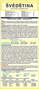 ŠVÉDŠTINA souhrn gramatiky
