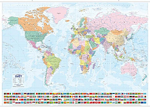 Svět - nástěnná mapa Státy a území, 1:21 000 000
