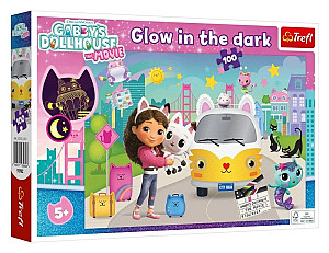 Svítící puzzle Gábinin kouzelný domek 100 dílků