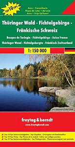 Thüringer Wald-Fichtelgebirge,Fränkische Schweiz/Durynský les,Fichtelgebirge,Fränkische Schweiz 1:150T/automapa
