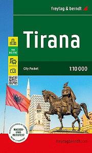 Tirana 1:10 000 / mapa města