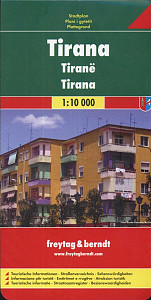 Tirana 1:10 000  plán města