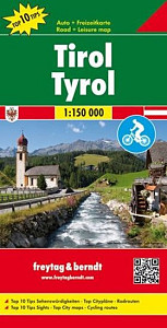 Tirol, Tyrol/Tyrolsko 1:150T/automapa