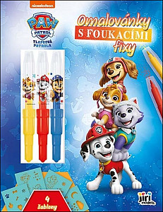 Tlapková patrola - Omalovánky s foukacími fixy