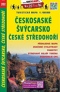 SC 202 Českosaské Švýcarsko, České středohoří 1:100 000