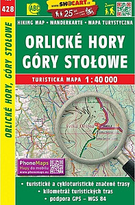 SC 428 Orlické hory, Góry Stolowe 1:40 000