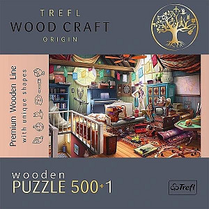 Trefl Wood Craft Origin Puzzle Poklady na půdě 501 dílků