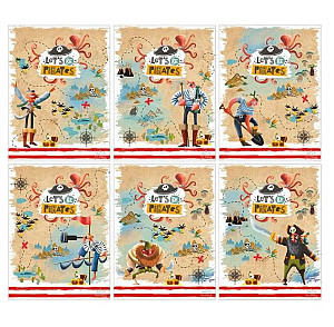 Trhací zápisník Let’s be Pirates 9 x 12 cm