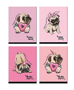 Trhací zápisník Puggy 9 x 12 cm