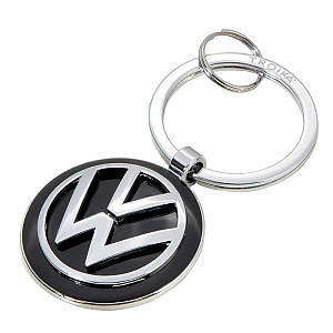 Troika klíčenka - logo VW (kovová, mix barev)