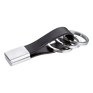 Troika klíčenka - s koženým poutkem 