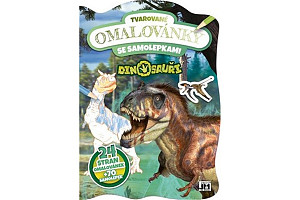 Tvarované omalovánky se samolepkami - Dinosauři
