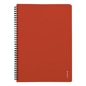 Twin wire blok A4 PP VERDE cihlová