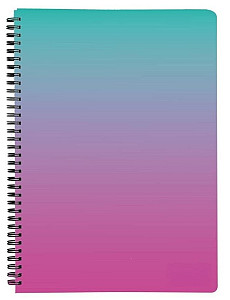 Twin wire blok A5 PP OMBRE růžová