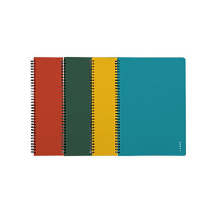 Twin wire blok A5 PP VERDE mix barev