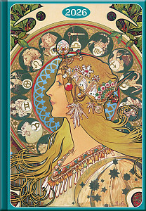 Týdenní diář 2026 - Art Mucha (A5)