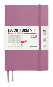 Týdenní plánovač Dusty Rose, Paperback B6+ 2027, anglicky