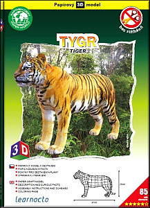 Tygr – Papírový 3D model/85 dílků