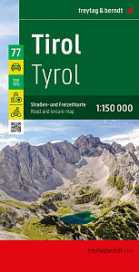 Tyrolsko 1:150 000 / silniční a rekreační mapa
