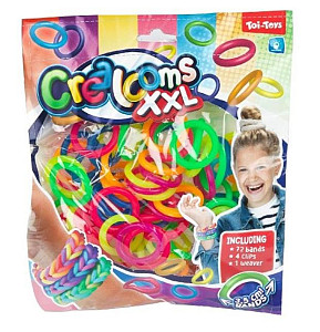 Udělej si svůj náramek - gumičky 72 ks + náčiní + pletací stav na náramky