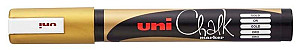 UNI Křídový popisovač PWE-5M 1,8 - 2,5 mm - zlatý