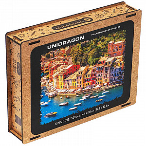 Unidragon dřevěné puzzle - Italská riviéra velikost L