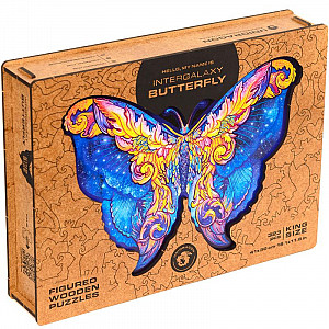 Unidragon dřevěné puzzle - Motýl velikost L
