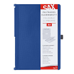 Uzavíratelné psací desky s klipem SAX A4 - modré
