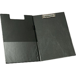 Uzavíratelné PVC desky s klipem A4 - černé