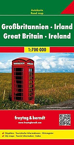 Velká Británie, Irsko 1:700 000 - automapa